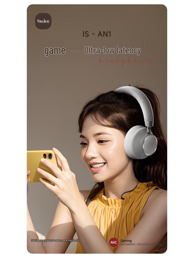 2026 Over-Ear Wireless Bluetooth Headphones with ANC and Ultra-Long Battery Life - Model ISAN1