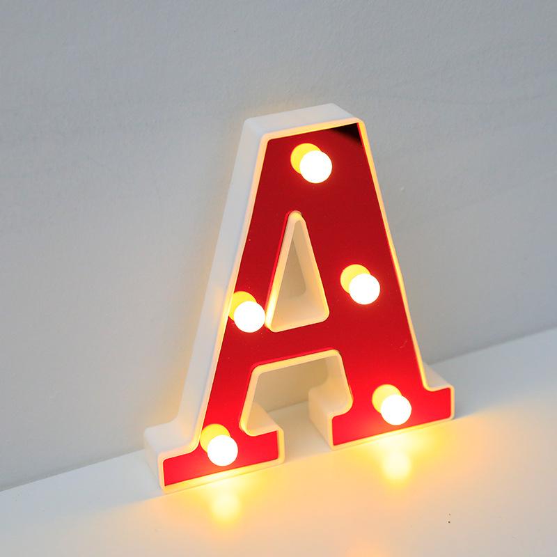 Red LED Letter Light for Parties and Proposals