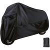 Motorcycle Cover, Dustproof and Waterproof Protector for All Seasons, Full Coverage Anti-theft Lock Windproof Buckle Outdoor Cover, for Most