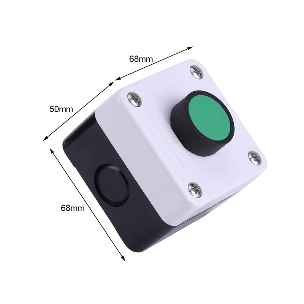 Push Button Switch Box Weatherproof Green Push Button Switch One Button Control Box for Gate Opener