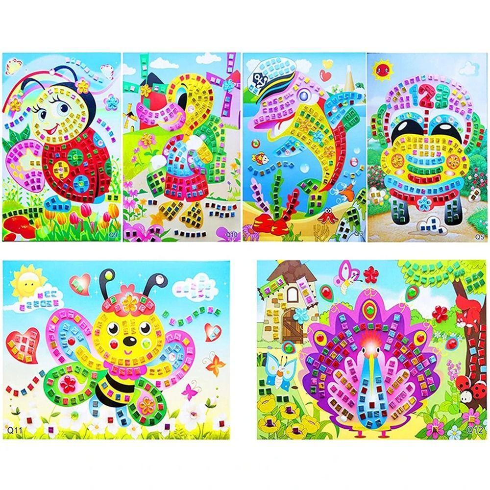 

Sparkling Mosaic Stickers Puzzle Art Kits DIY Creative Gift for Kids and Adults Beginner
