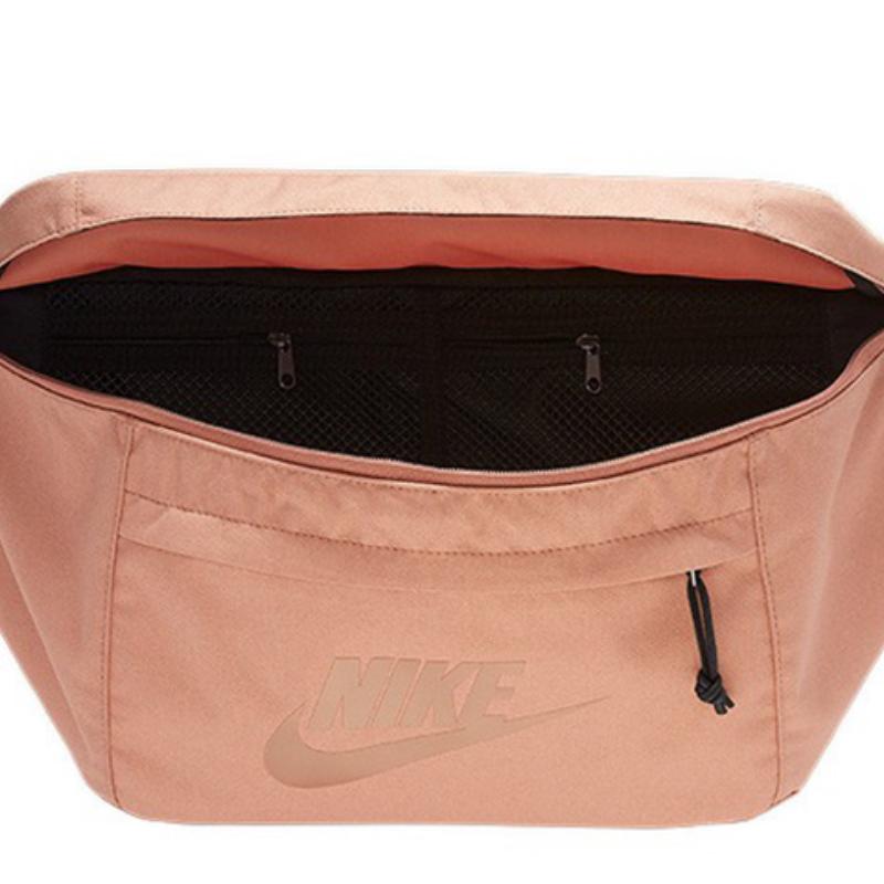 Nike Polyester Gym Bag One Shoulder Crossbody Fanny Pack Unisex Orange Pink Casual BA5751-605