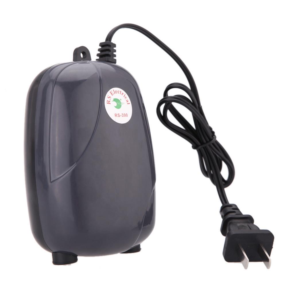 Silent Fish Tank Aeration Pump RS-390 - Aquarium Oxygen Pump & Small Aerator