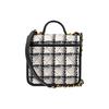 Chanel Soft Tweed Material Gold Metal Flap Bag, One Shoulder Handbag Small Women's Milk White & Multicolor AS3652-B09403-NK472