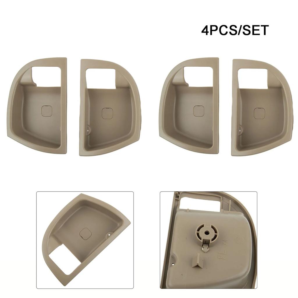 4Pcs Inside Door Handle Trim Cover L&R For Hyundai Santa Fe 2007-2012 Car Nner Door Handle Bezel Frames