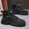 American retro Martin boots high-top British style big yellow boots mountaineering retro desert leather boots