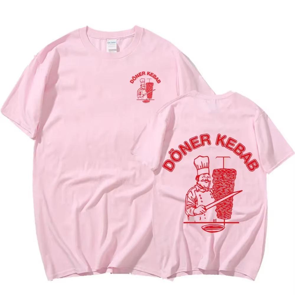 Vintage Doner Kebab Graphic Printed Tshirt Unisex Women Short Sleeve Cotton Tshirt Unisexs Tshirts Summer New Unisexs Clothing