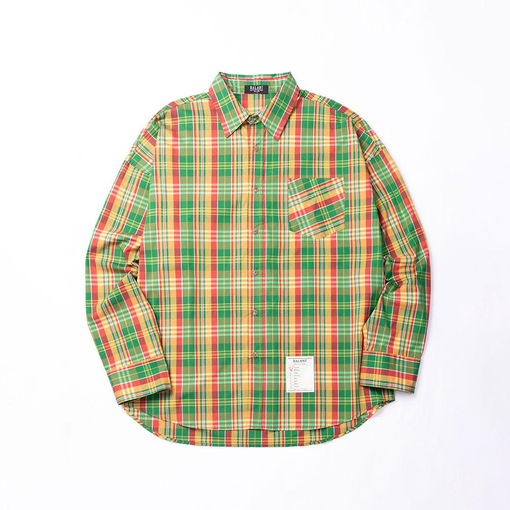 Valant Madras Check District Shirt - Green Type Green/(One) Free