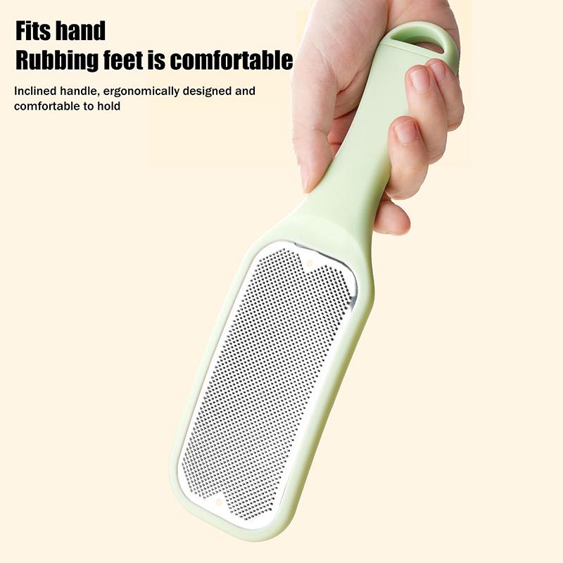 1Pcs Pedicure Foot File Tools Professional Dead Skin Callus Removal Stainless Steel Ergonomic Handle For Smooth Feet