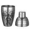 500ml 3Pieces Vintage Cocktail Shaker Bar Shaker Cobbler Shaker Bar Tools