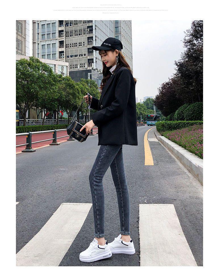 Women's High-Waisted Winter Skinny Jeans with Velvet Lining