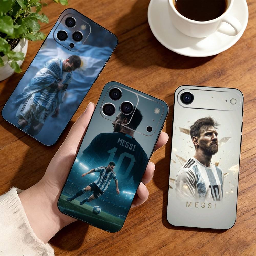 Cool Number 10 Football Player Phone Case For iPhone17,16,15,14,13,12,11 Plus,Pro Soft Silicone Black Cover