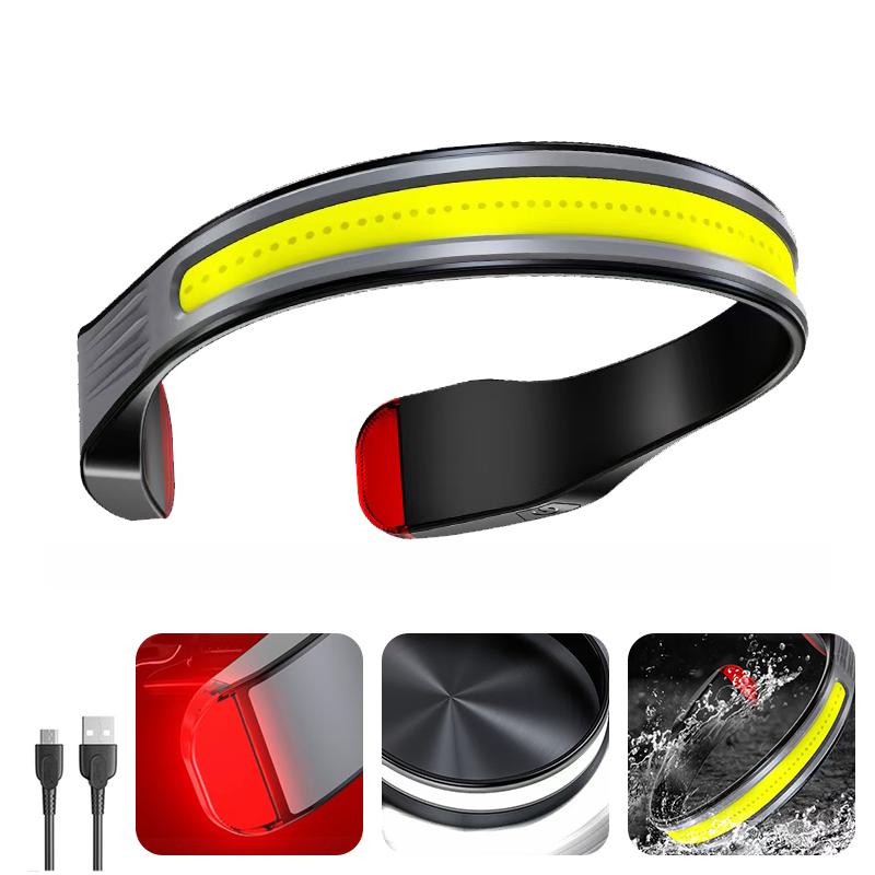 COB Headlights LED Mini Headlights Type-C Rechargeable Outdoor Night Fishing Night Running Neck Lamp