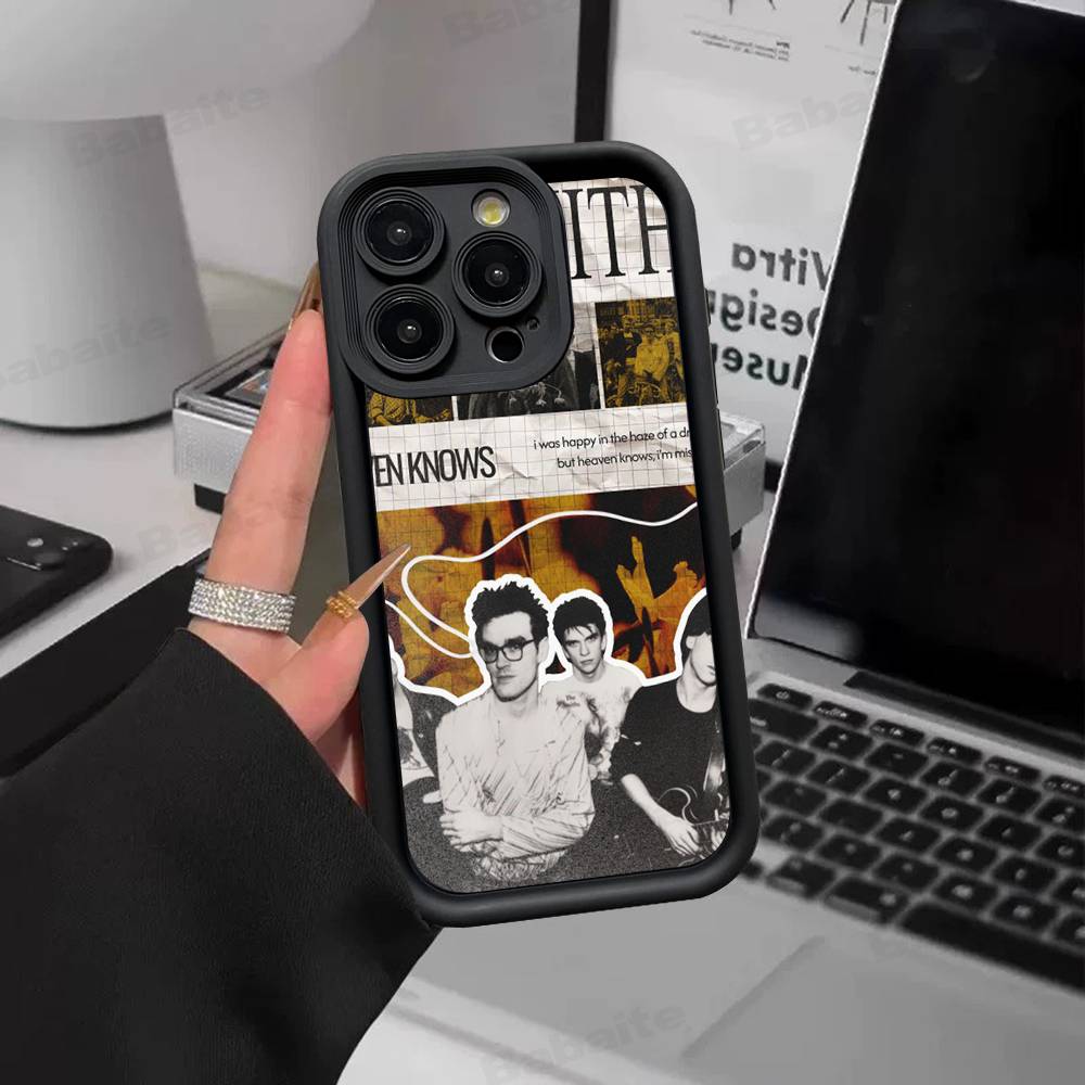 Band The S-Smiths Silicone Soft Phone Case For IPhone 17 16 14 13 12 11 15 Pro Max Plus Air Cover