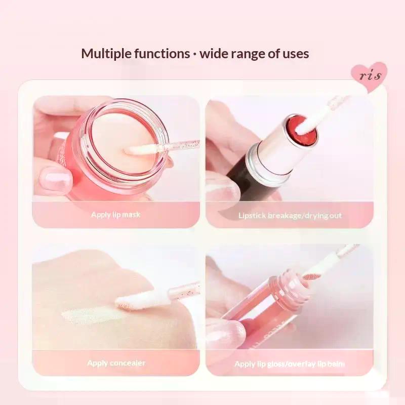 50pcs Disposable Lip Brush Crystal Makeup Mascara Wands Lipstick Micro Brushes Applicators Cleaner Makeup Tools