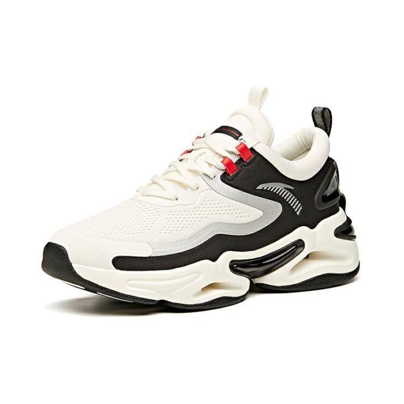Anta Low Top Running Shoes Mens White Black X-LOOOP Technology 912045552-1