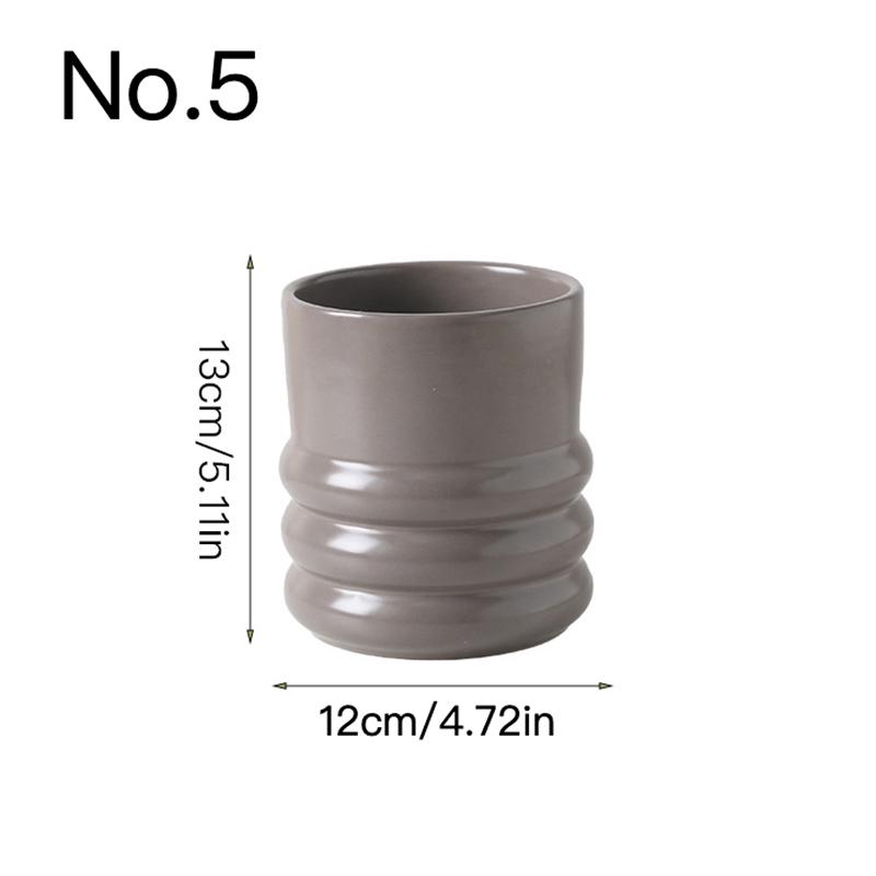 

Креативный круглый цветочный горшок, сочный горшок, керамический горшок, домашний декор, настольные украшения, украшение для сада, бонсай, горшок для растений No.5