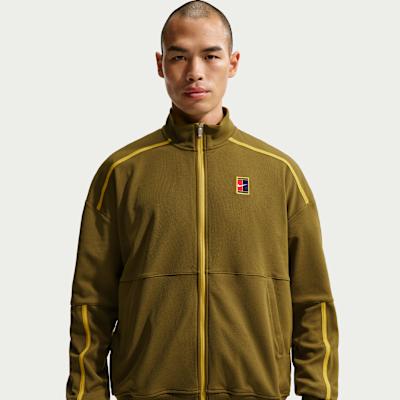 Nike COURT HERITAGE Fleece Lined Stand Collar Knitted Fabric Loose Fit M