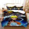 Naruto Bedding Set Quilt Cover Uchiha Sasuke Pillowcase Anime Kakashi Decor Bed Spead Bedroom Duvet Cover Bedding Suit Kids Gift