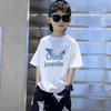 Boys' Trendy Korean Style Pure Cotton Short-Sleeve T-Shirt – Summer Clothing for Middle & Large Children