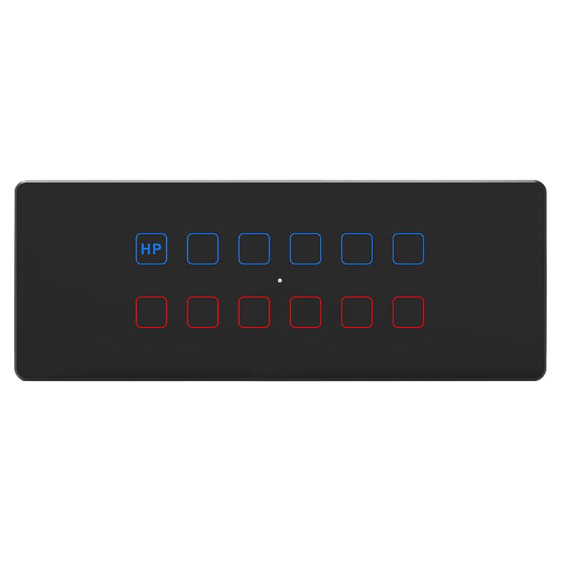 For Tuya Smart WiFi Glass Touch Panel with 4-Way Switch 10A Max. Current for Light Curtains Dimming Fan Control-Combi