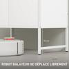 Bathroom Vanity Unit, Under Sink Storage Cabinet with Soft-Close Doors for Basin without or with Pedestal, White