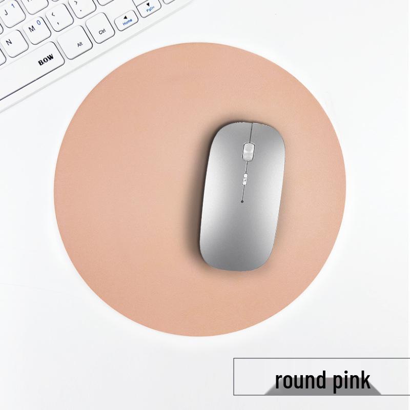 Customizable Multi-Color PU Leather Mouse Pad - Durable, Dirt-Resistant, Available In Square or Round Shapes.