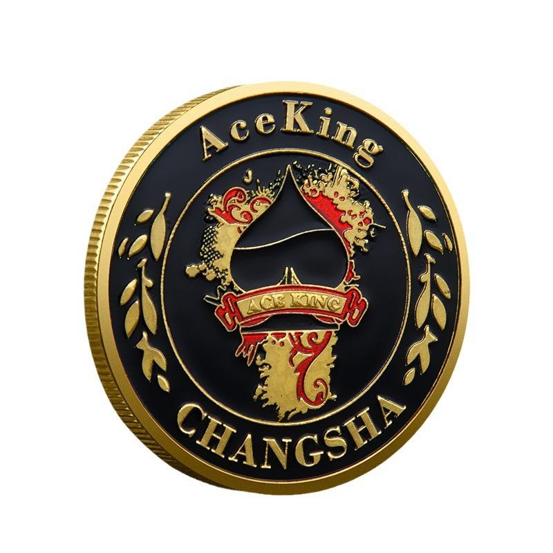 1pc Poker Card Guards Coins Collectibles Metal Poker Chip Coins Poker Accessories Coins