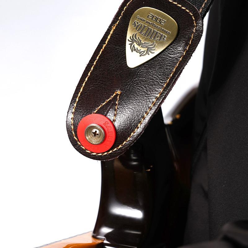 Guitar Bass Bakelite Anti-Slip Lock Buckle with Silicone Safety Gasket Accessories