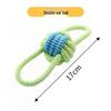 Pet Interactive Cotton Rope Teething Ball with Double Pull Knot for Dogs