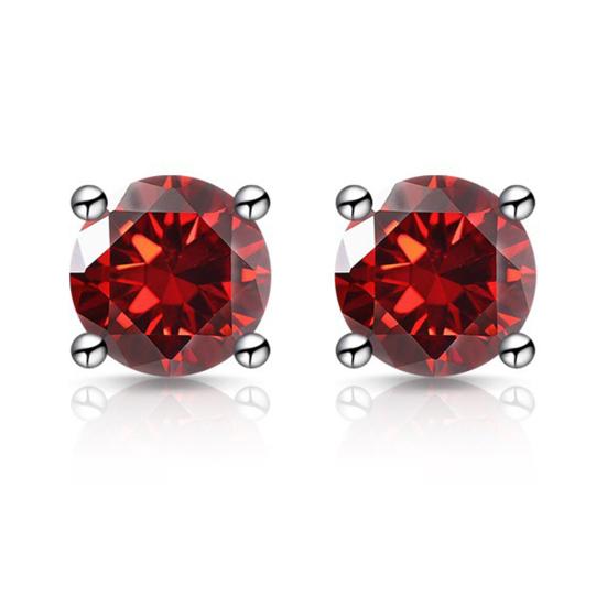 

Zirconia Stud Earrings One Carat Main Stone Earrings Hypoallergenic Flat Back Earrings Comfortable Shiny Daily Wear Jewelry for Women Men
