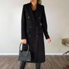 Autumn & Winter Women's Long-Sleeve Double-Breasted Wool Coat