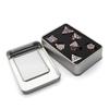 7 Polyhedral Dice, Zinc Alloy Metal, Dungeons and Dragons, DND, TRPG, MTG, Tabletop Games, D20, D12, D10, D8, D6, D4 (Dark Blue Metal)