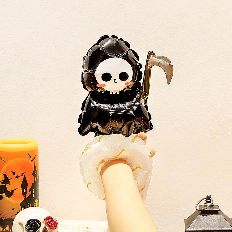 Halloween Pumpkin Lantern Balloons with Handheld Sticks for Party and Kindergarten Decorations