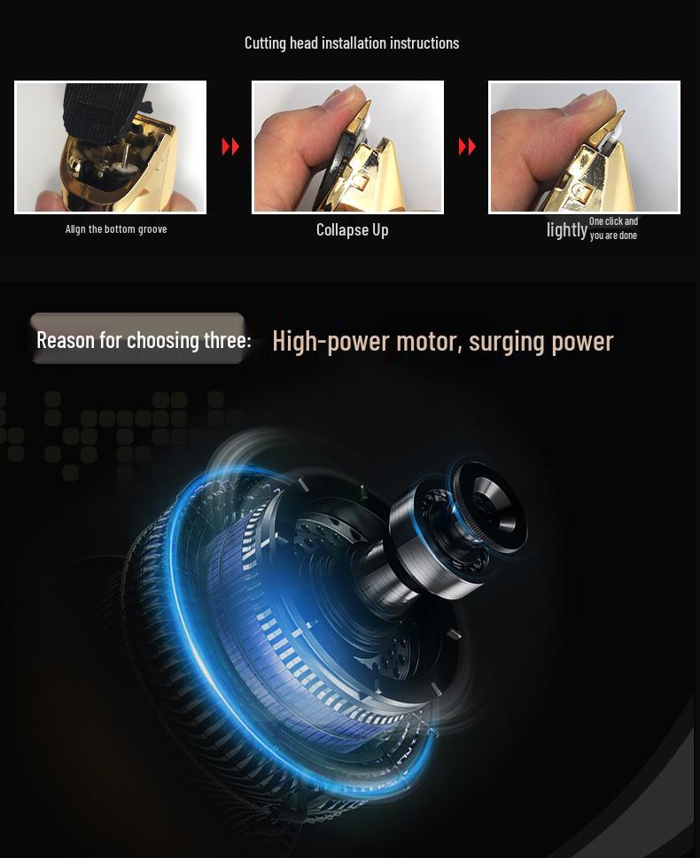 Pet Electric Hair Clippers for Dogs and Cats