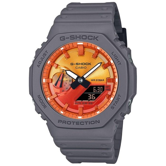 Casio G-Shock GA-2100FL-8AJF Men s Watch, Gray/Orange Gradient