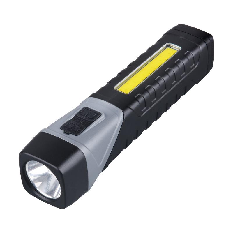 Cordless 90° LED Work Flashlight with Tail Magnet and TYPE-C Rechargeable Plastic Belt