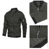 Moda Outono Homens Casaco Corta-vento Simples Estilo Britânico Jaquetas Bomber Business Casual Streetwear Casacos Masculinos