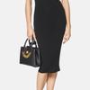 Versace Medusa Logo Kalbsleder Tragetasche Damen Tragetaschen Schwarz 1004460-DVIT2T-1B00V
