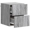 Wall Mounted Nightstand Grey Sonoma 34.5 x 33 x 40 cm