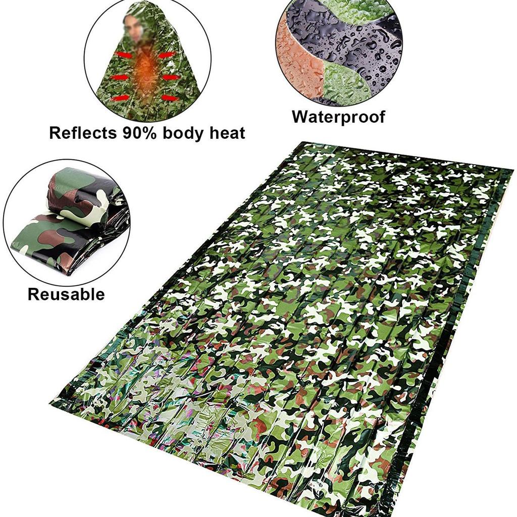 Outdoor Wilderness Survival Emergency Insulated Sleeping Bag – Lightweight and Warm for Spring Outings and First Aid.