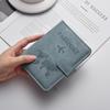 PU Leather Passport Holder with Magnetic Snap Closure, RFID Protection, and Anti-Theft Features – Durable Multifunctional Document Wallet