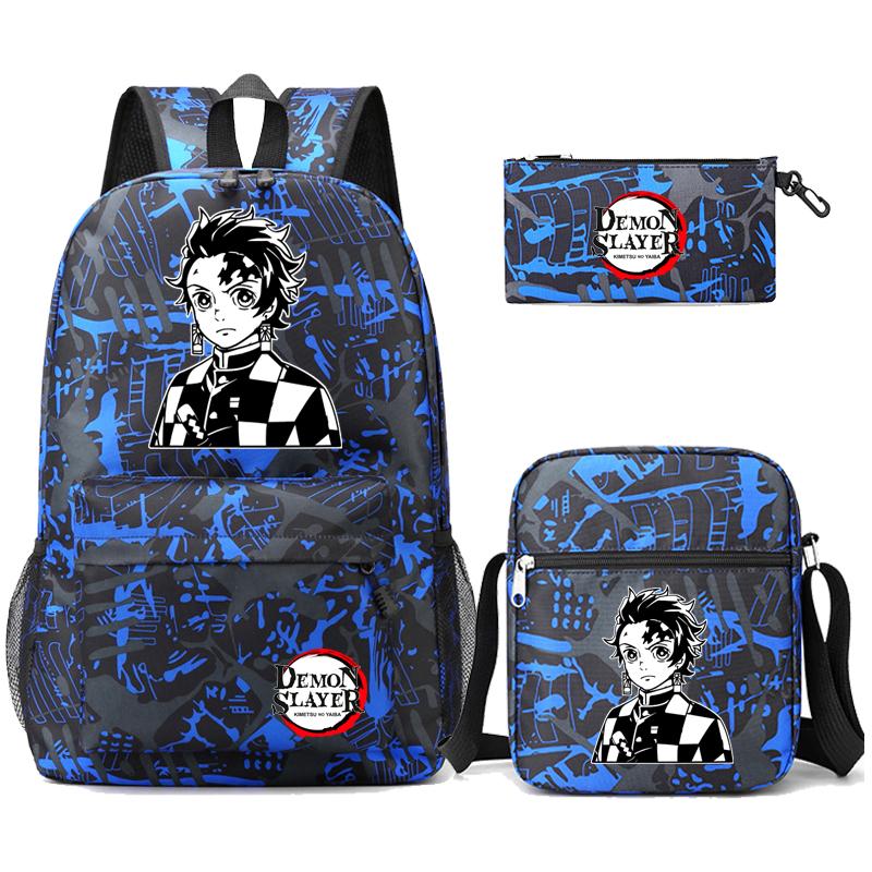 Anime Cosplay Velkokapacitní Bookbag Batoh Kreslený Laptop Unisex Studenti Chlapci Dívky Školní taška Cestovní ruksak Outdoorová taška