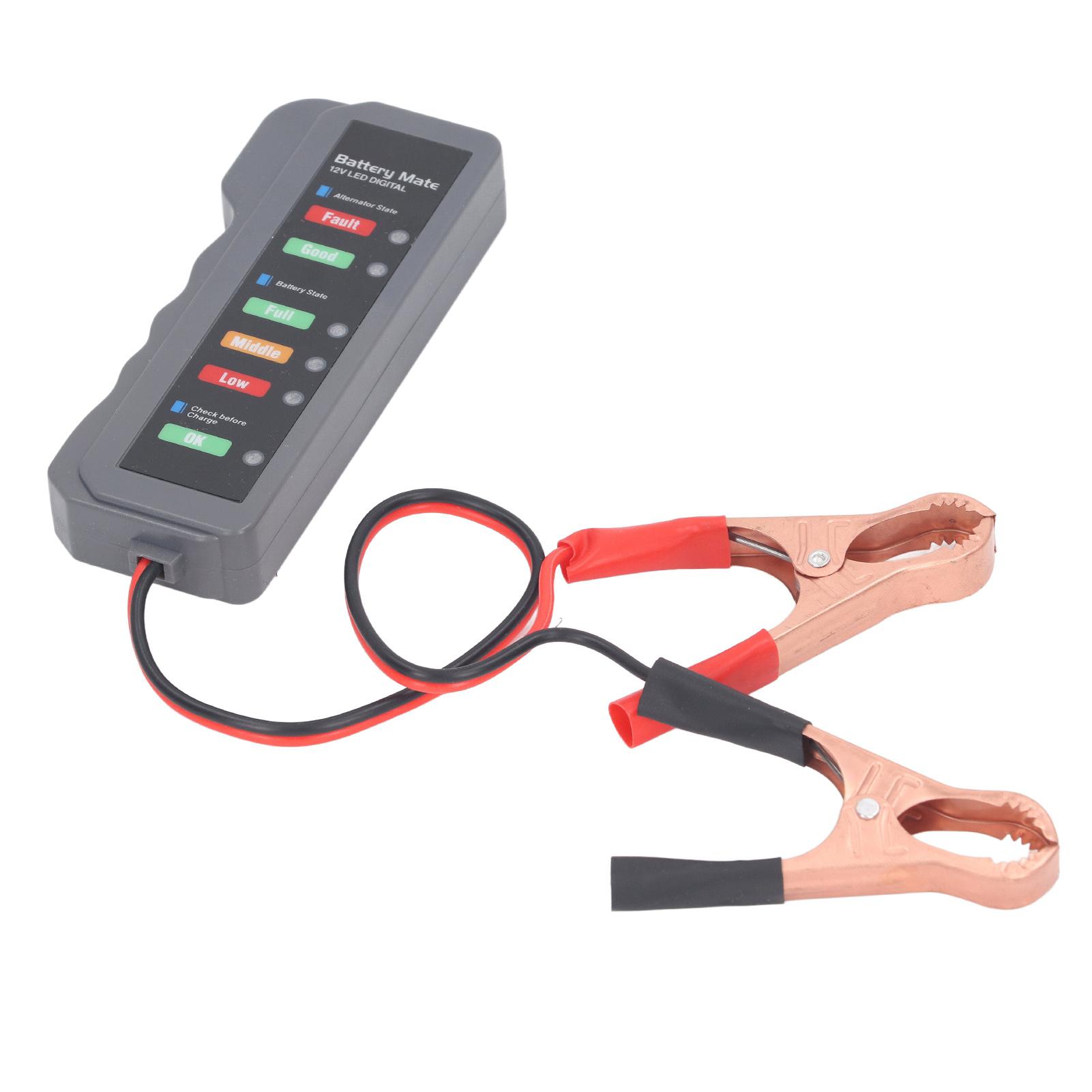 

Car Battery Tester 12V Alternator Test Automobile Auto Check Voltage Detection Tool