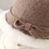 Fashion Plush Hat Women's Autumn and Winter Rough Edge Bucket Hat Thickened Warm Ear Protector Basin Hat Bucket Hat