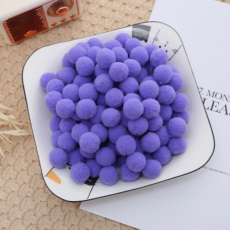 2.5cm High Elastic Plush Balls - Handmade DIY Toys & Decorative Accessories