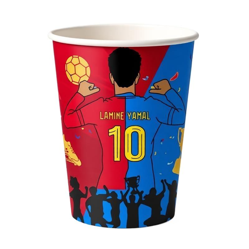 2026 YamalFußball Party Geschirr Pappbecher Teller Tischdecke Hintergrund Fußballpartys Zubehör