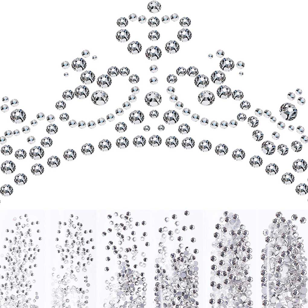 Crystal Bottoming Rhinestone Manicure Resin Glass Rhinestone DIY Nail Art