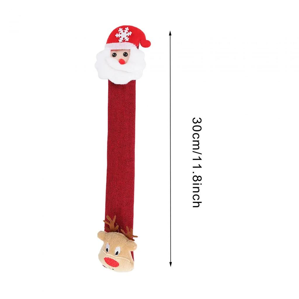 1pc Door Pull Gloves Christmas Decoration Practical Kitchen Appliance Handle Covers for New Year Christmas Microwave Fridge Oven