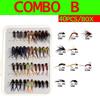 40PCS/Box Fishing Fly Set Nymph Midge Bead Head Larvae Pupa Stonefly for Trout Fly Fishing